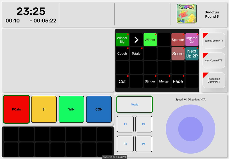 An early revision of the ludecontrol dashbaord
